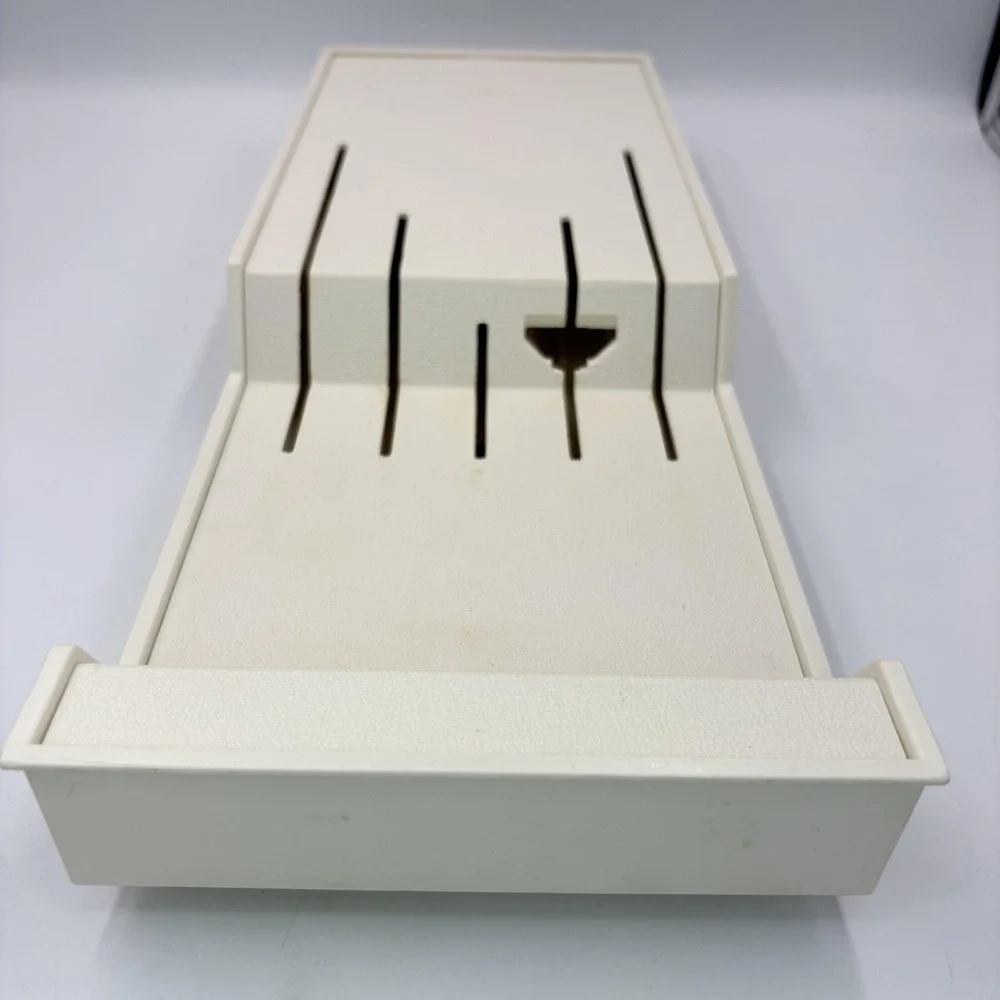 Cutco Knife Holder White Plastic Wall Mount‎ Drawer Tray 1720 USA Made Kitchen